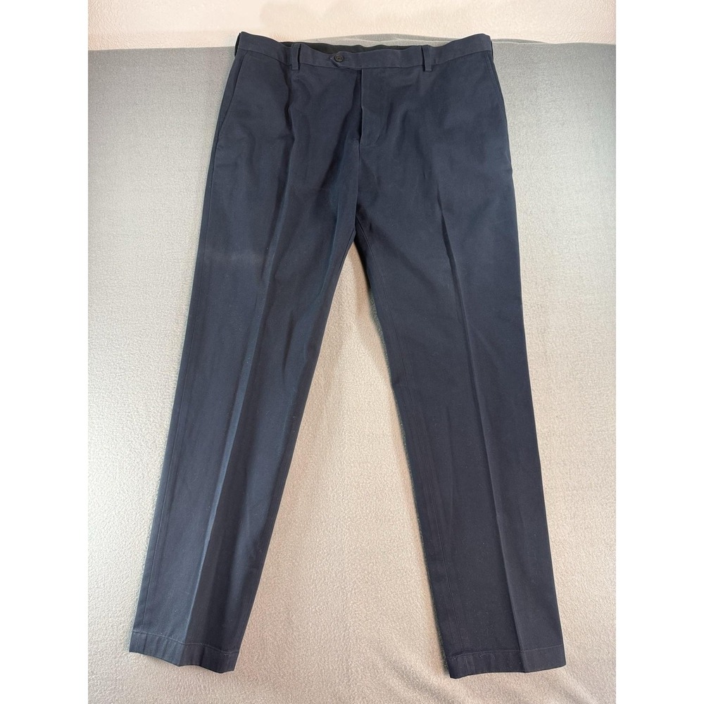 Brooks Brothers Clark Fit Pants Mens 40x32 Blue Slim Advantage Chino Casual